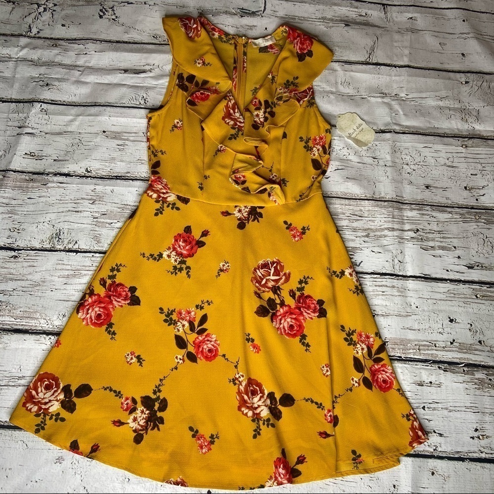 NWT Altar'd State Floral Print Ruffle Dress Size M